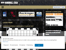 Tablet Screenshot of handballesch.lu
